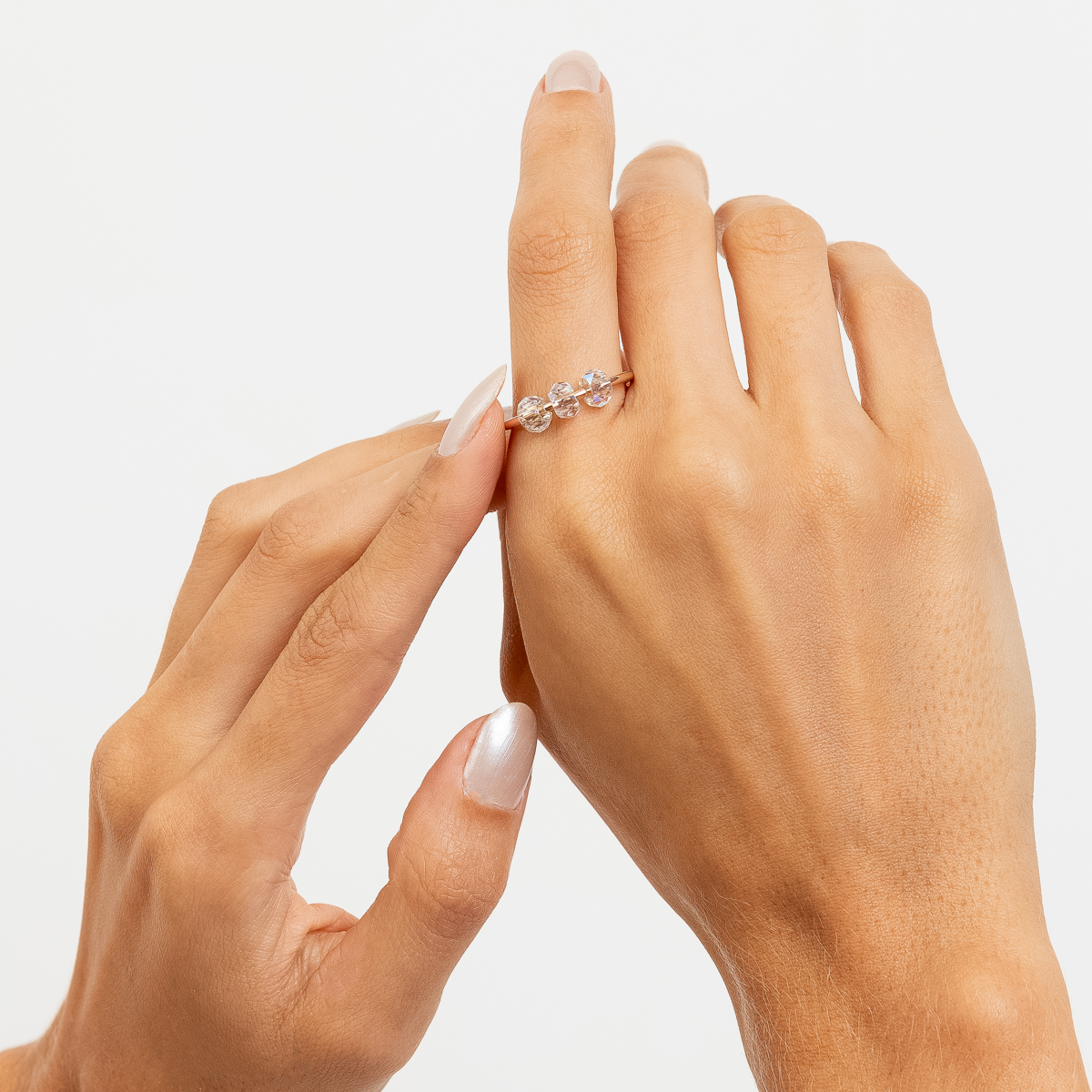 Crysta Trio Ring Roségold