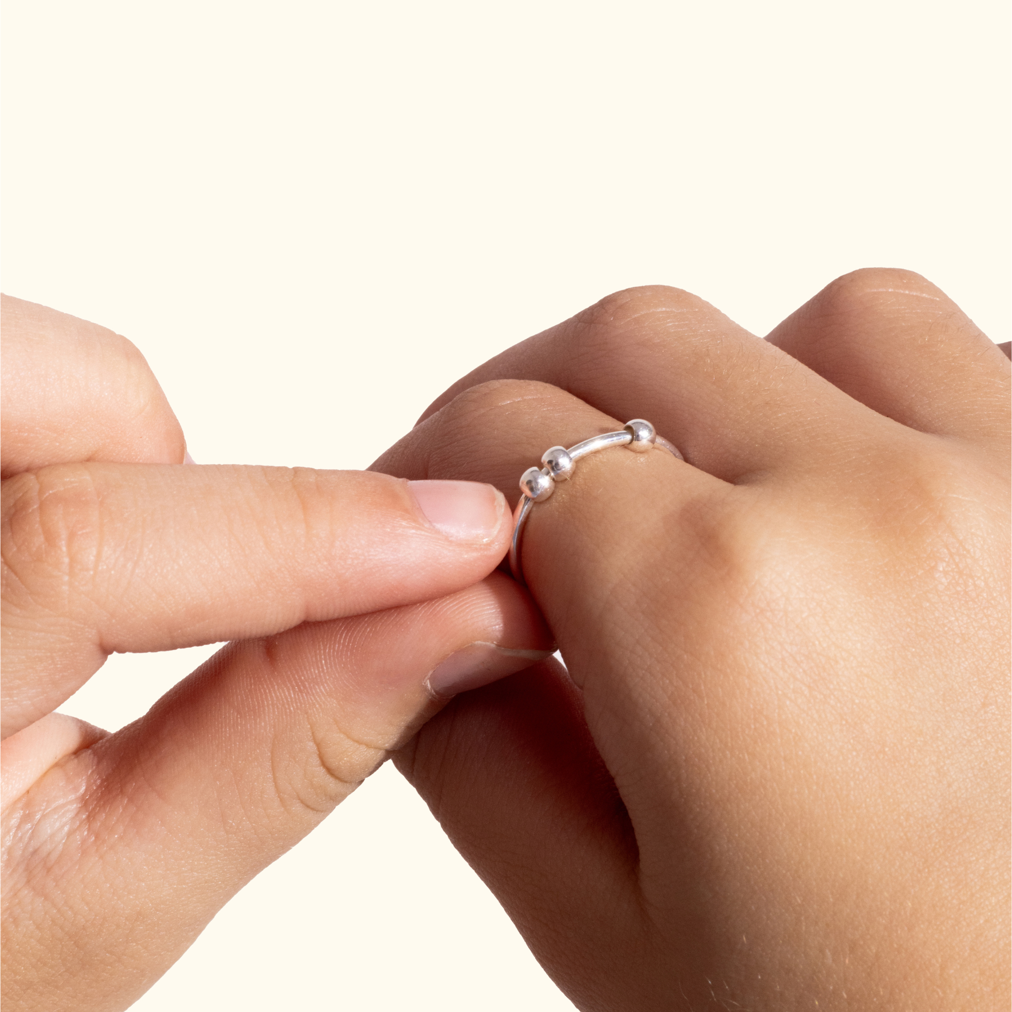 Bague Anti Stress Enfant Chill Argent